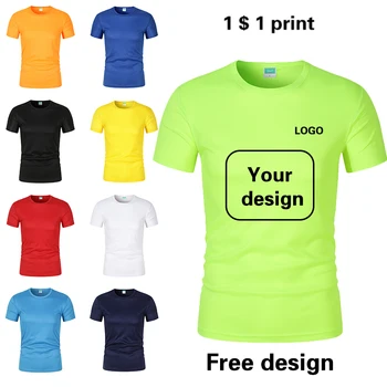T póló nyomtatási logó Nők férfiaknak Gyors szárítás Futás Edzőterem Egyéni maraton Rövid ujjú sportruházat Diy márka Nagykereskedelem Olcsó