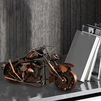 Fém retro motorkerékpár figura szobor kézműves kollekció ajándékba