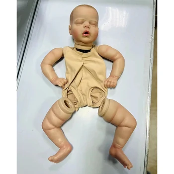 22inch Reborn babakészlet Alexis már festett készlet Élethű 3D bőrtónusú puha tapintású babaalkatrészek szövettesttel