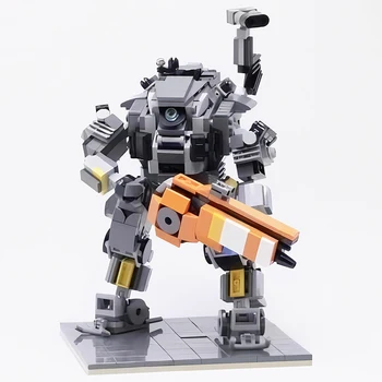 Akciójáték Mecha Lon osztályú Titán építőelem Katonai fegyver Harci robot összeszerelő készlet Kreatív játékok Születésnapi karácsonyi ajándék