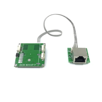 Mini PBCswitch modul PBC OEM modul mini méret 3/4/5 10/100Mbps portok Hálózati kapcsolók Nyák-kártya mini Ethernet kapcsoló modul