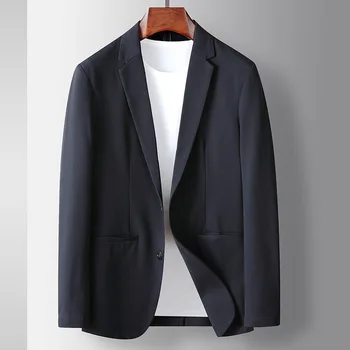 Lin3374-Férfi üzleti öltönyök Black Slim szürke