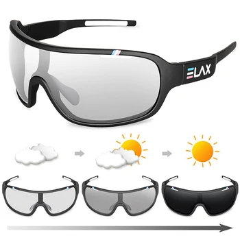 ELAX MÁRKA polarizált fotokróm UV400 kültéri országúti kerékpáros szemüveg Sport kerékpáros napszemüveg férfi női kerékpár kerékpár
