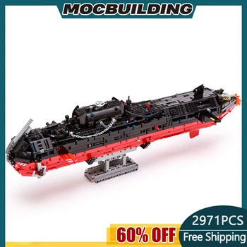 2971db MOC építőelem tengeralattjáró (42082 durva terepdaru C-modell)DIY nagy összeszerelt modell játék MOC-105885