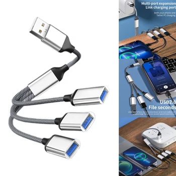 USB 2.0 adapter OTG kábel 3 az 1-ben USB 2.0 Splitter gyorstöltés