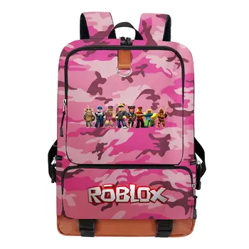 Hot Game ROBLOX hátizsák fiúnak Lány Cool School Bag női táska Tinédzserek vászon férfi diák hátizsák Packpackk