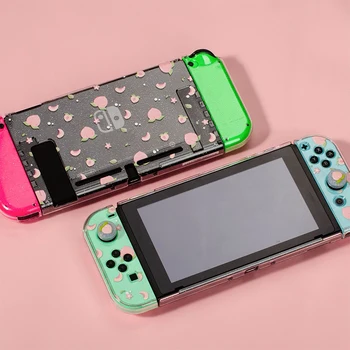 átlátszó kemény PC Nintendo Switch tok védő kristály csillogó héj Nintendo Switch NS Joy-Con kontroller burkolathoz
