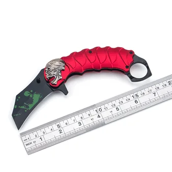 Mini kültéri összecsukható kés Multifunkcionális túlélési zsebkés Nagy keménységű kemping önvédelem Taktikai összecsukható kés