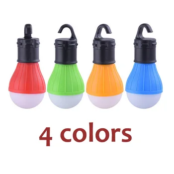 4colors Hordozható kempingfelszerelés Kültéri függő kemping lámpa Lágy fény LED tábori lámpák Izzó lámpa horgászathoz és túrázáshoz