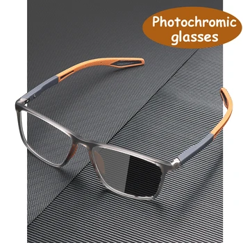 Smart Photochromic TR90 Sport Myopia szemüveg Nők Férfi divatos Kékfény-ellenes látásközeli szemüvegek Rugalmas kültéri szemüvegek