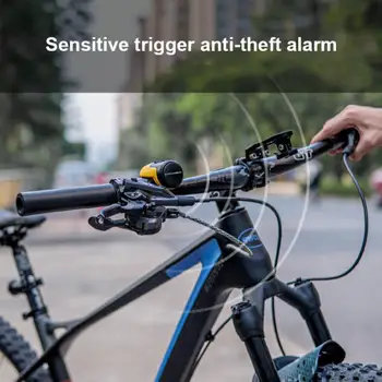  az 1-ben kerékpár kormány elektromos kürt lopásgátló riasztás USB töltés Magas decibel biztonság Figyelmeztető csengő Kerékpáros kiegészítők