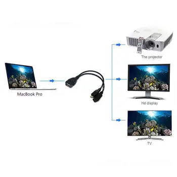 Micro HDMI-kompatibilis D-HDMI apa - HDMI-kompatibilis anya A aljzat adapter kábel