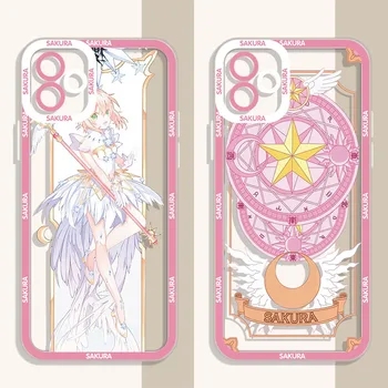 Anime Sakura átlátszó tok OnePlus 8 8T 9 9T 10 Pro 9R 9RT Nord One Plus 1+9R 1+8 1+8T 1+10Pro zuhanásgátló puha szilikon tok