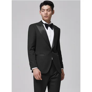 Lin2183-Suit man tavaszi és nyári dupla rés vékony
