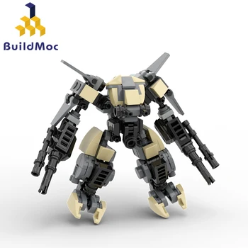 Buildmoc BattleTeched katonai páncél robot robotok ötletek MOC készlet építőelemek Játékok gyerekeknek Ajándékok gyerekeknek Játék 176DB Építőelemek