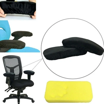 2 részes készlet ergonomikus memóriahabos szék kartámasz párna, pihenő kényelmes pihenő irodai szék támasz kartámasz huzat könyökre és alkarra P