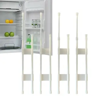 RV hűtőszekrény rácsok hűtőszekrény bővítő dupla rúd állítható méretű tartótartozék hűtőszekrényhez, szekrényhez és cipőtartóhoz