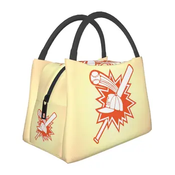 Baseball logó szigetelt uzsonnás táskák nőknek Férfi hordozható hőhűtő uzsonnás doboz Beach Camping Travel Lunchbag Food Bag