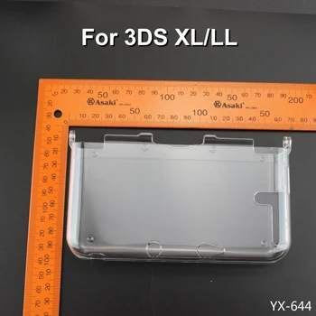 1db Új 3DS XL-hez 3DS LL kristálytiszta kemény bőr tok tok konzol Teljes ház védő műanyag játéktartozék tok tok