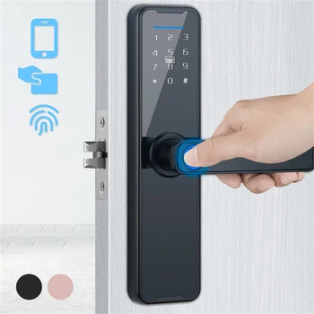  többfunkciós intelligens ujjlenyomat-lopásgátló zár Kiváló minőségű WIFI intelligens lopásgátló ajtózár Biztonsági zár otthoni szállodához