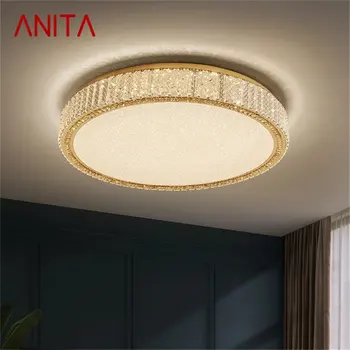 ANITA posztmodern mennyezeti lámpa LED luxus kristály kerek világítás Dekoratív lámpatestek nappaliba hálószoba