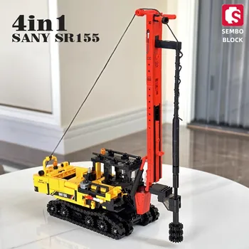 Eredeti SEMBO BLOCK Kínai építőelem mérnöki jármű modell akció figura gyermek játék fiú játék építőkészlet