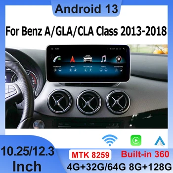  Gyári ár Android13 multimédia Mercedes Benz A osztály-W176 CLA-C117 GLA-X156 autós videó lejátszó GPS navigáció Bluetooth 4G