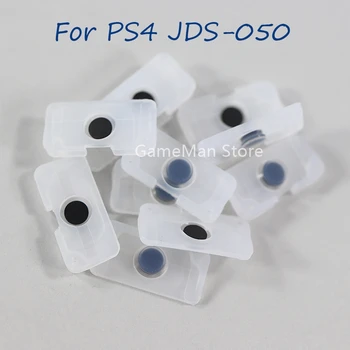 100db PS4 JDS-050 5.0 otthoni vezetőképes gumi párnákhoz PS4-hez Home kulcsvezérlő Átlátszó gombok Érintkező gumi