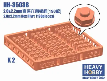 Nehéz hobbi HH-35038 2.0&2.2mm Hex Rivrt (198 darab)