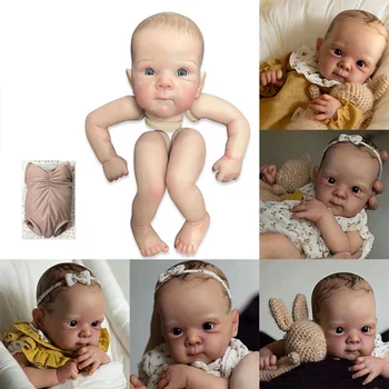 18 hüvelyk Bettie már festett baba Bebe készletek újjászületett baba szétszerelése DIY újjászületett babakészlet ajándék gyerekeknek