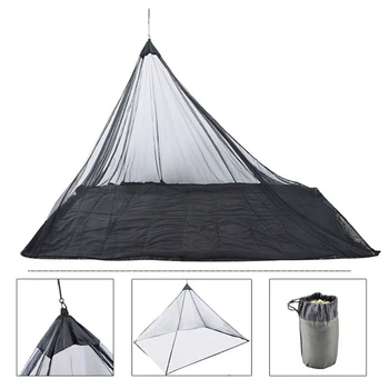 Kültéri kemping szúnyogok háló háromszög hordozható rovarsátor utazási túra visszataszító hálós sátor tartsa távol a rovarokat hátizsákos ágy