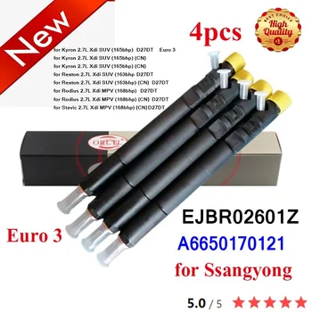 4db Euro 3 EJBR02601Z A6650170321 6650170321 SSANGYONG Kyron 2.7L Xdi SUV (165 LE) {CN} kiváló minőségű injektor