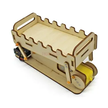 fizikai DIY kis rázógép gyermek kreatív mini babarázó összeszerelési modell kézzel készített anyag fa gyermekjátékok