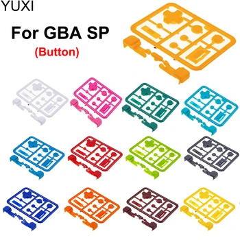1Állítsa be a teljes készletet a GBA SP gombhoz Csere a Gameboy Advance SP IPS Shell gombhoz Készlet Teljes R L A B D-Pad játékkonzol gomb