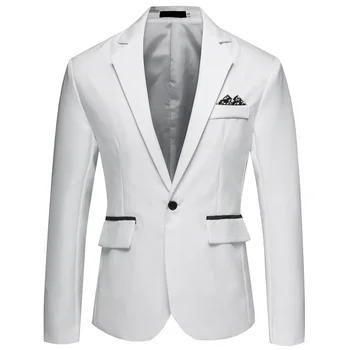 2023 ősz Új Blazer férfi divat alkalmi öltöny kabát férfi esküvői ruha dzseki Casual Fit formális estélyi ruha férfi ruházat