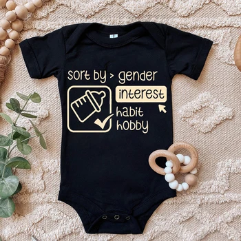 Baby Romper Rendezés nemek szerint Érdeklődési szokás Hobbi Csecsemő Bodysiut Kisgyermek Vicces Romper Newbron zuhany Ajándék fiúk Gitls Aranyos ruhák