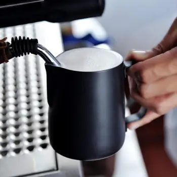 rozsdamentes acél tejhabzó kancsó eszpresszó gőzkávé Barista Craft Latte Cappuccino tejszínes csésze habzó kancsó kancsó