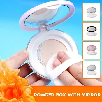 Üres légpárna puff doboz hordozható kozmetikai sminktok tartály porszivaccsal tükör Bb krém alapozóhoz Diy Bo H9S1