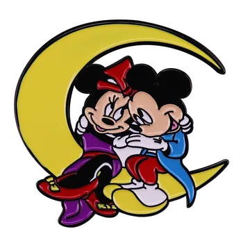 Mese rajzfilm Mickey egér bross Mickey & Minnie Metal bross jelvény Divat ékszer hátizsák kiegészítő ajándékok