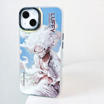 IMD Hot Anime One Piece Gear 5 Luffy Nika Zoro hűvös telefontok iPhone 15-höz 14 13 12 11 Pro Max XS X XR Divat Új termékek