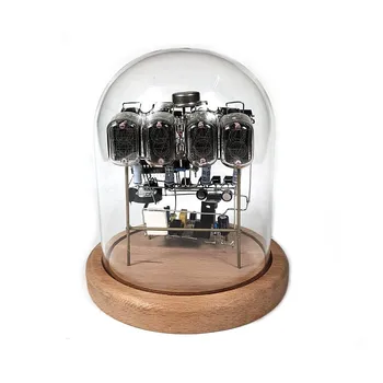 IN12 fa alap elektronikus valódi alkatrészek DIY készlet izzítócső óra asztali dekorációhoz