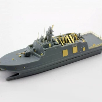 1/700 Tajvani irányított rakéta fregatt modell Tuojiang osztályú vízvonal DIY Kézzel összeállított hajó modell készlet Haditengerészeti hadihajó modell