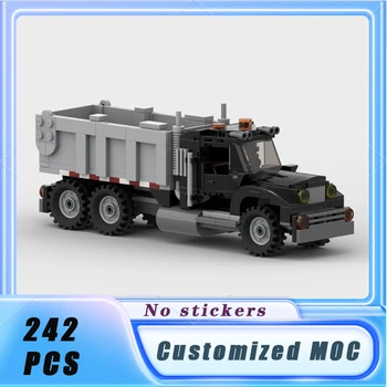City Vehicle Series Transfer Truck építőelemek Model Bricks Display kollekció Gyermekjátékok ajándékok 242DB