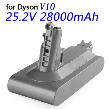 Új 25.2 V-os akkumulátor 12800mAh csereakkumulátor a Dyson V10 abszolút vezeték nélküli porszívóhoz Kézi porszívó Dyson V10 akkumulátor