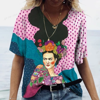 Női póló etnikai stílus Női 3d mintás póló női divat póló Afrikai női póló Oversize rövid ujjú felsők pólók
