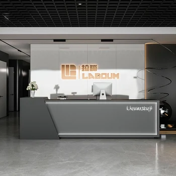 Pódium Klinika Recepció Bevásárló kijelző Modern pénztár Luxus Kávé Recepció Mobil Kassentisch Bútor HDH