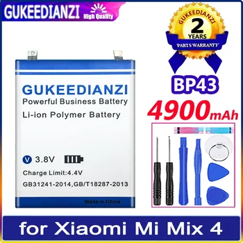 GUKEEDIANZI akkumulátor BP43 4900mAh Xiaomi Mi Mix 4 Mix4 mobiltelefonhoz Bateria