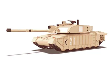 Challenger-2 fő harci tank 3D papír modell DIY