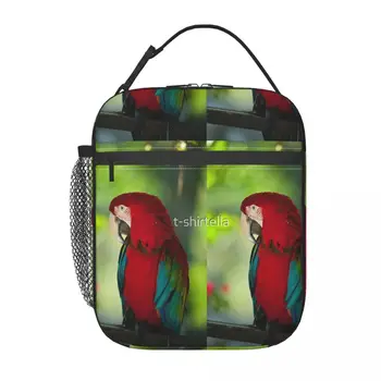 Red Macaw Parrot One Lunchbag