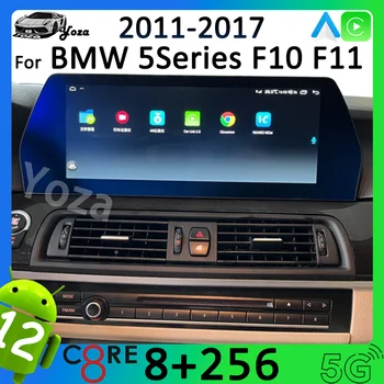 Yoza Carplay autórádió BMW 5Series F10 F11 2011-2017 Android11 érintőképernyős multimédia lejátszó GPS navigáció sztereó 5G WIFI